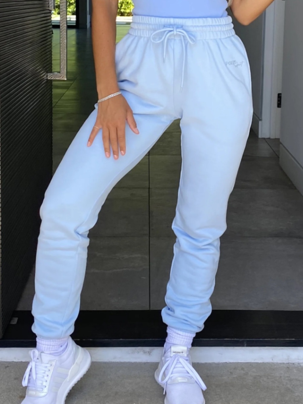 Oh Polly Sport Blue Sweatpants